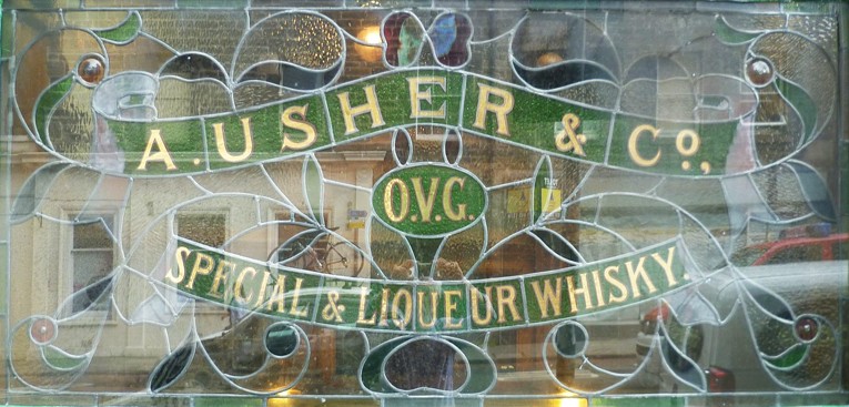 Andrew Usher window - Bennet's Bar, Edinburgh